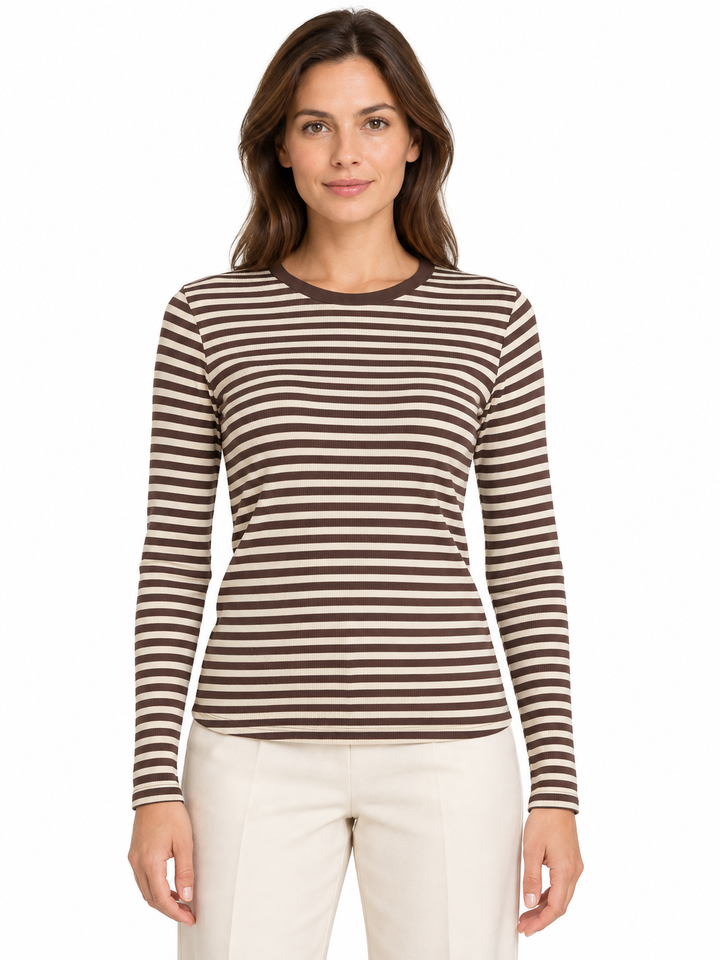 VIAVERA O-NECK L/S TOP