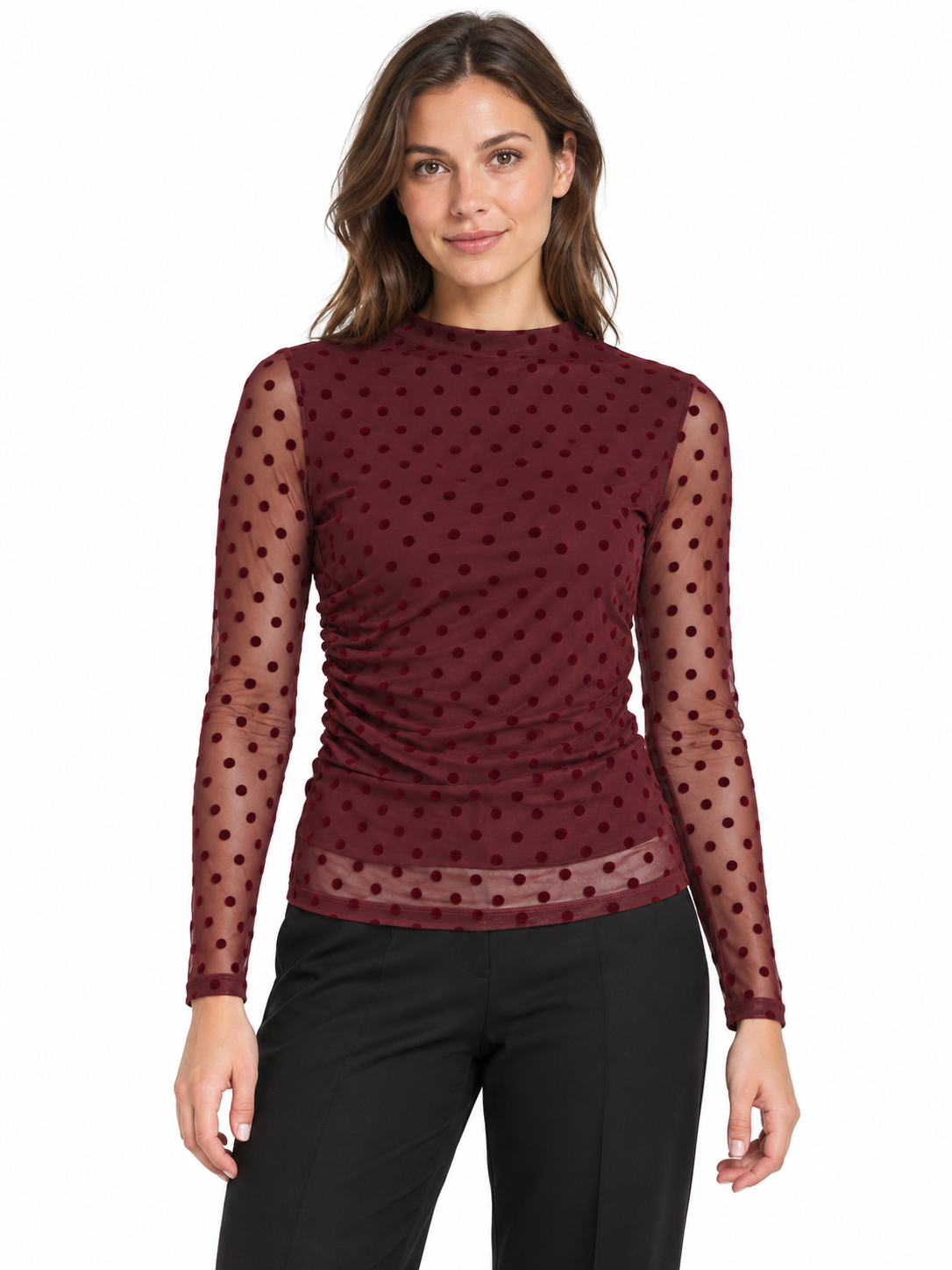 VIRIKKE L/S FUNNEL NECK TOP - NOOS