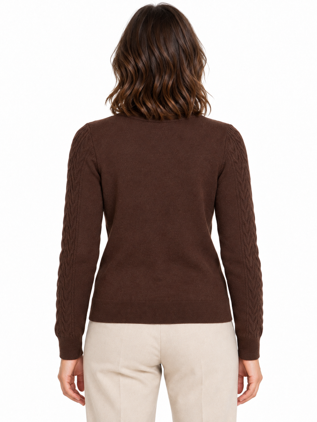 VIKERRY CABLE L/S KNIT CARDIGAN-NOO