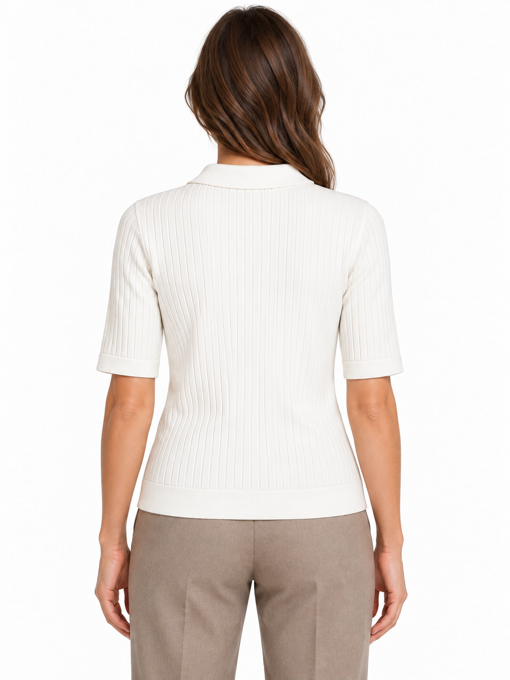 VISALU 2/4 POLO KNIT TOP/RC