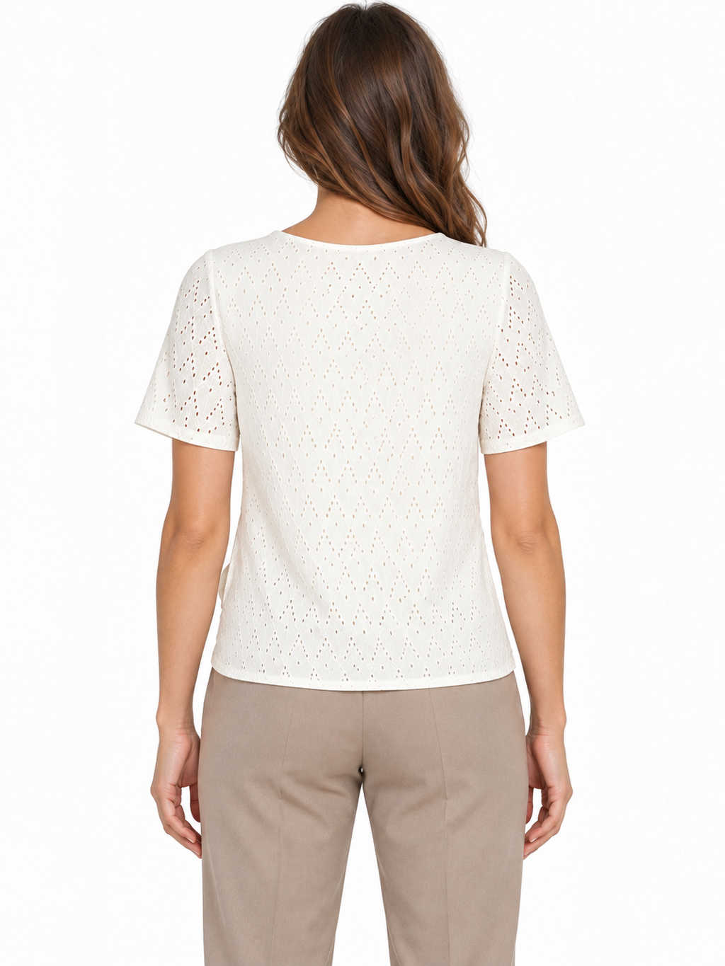 VIMARLEA V-NECK S/L FLOUNCE KNIT TO