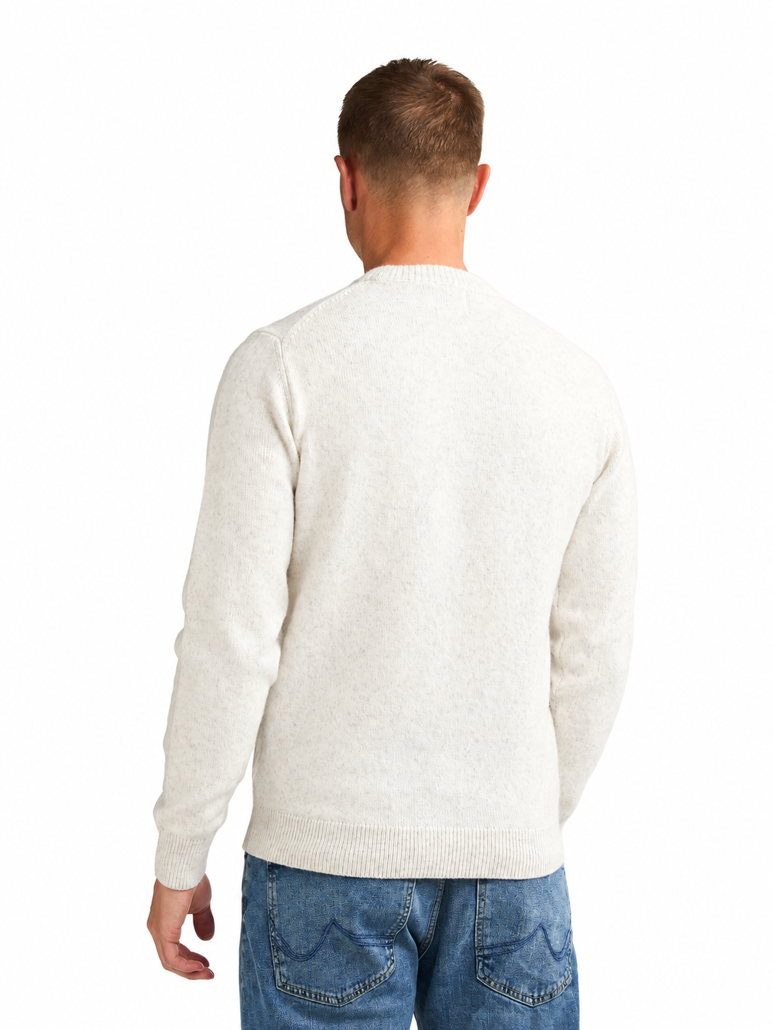 Strickpullover mit Rundhalsausschnitt