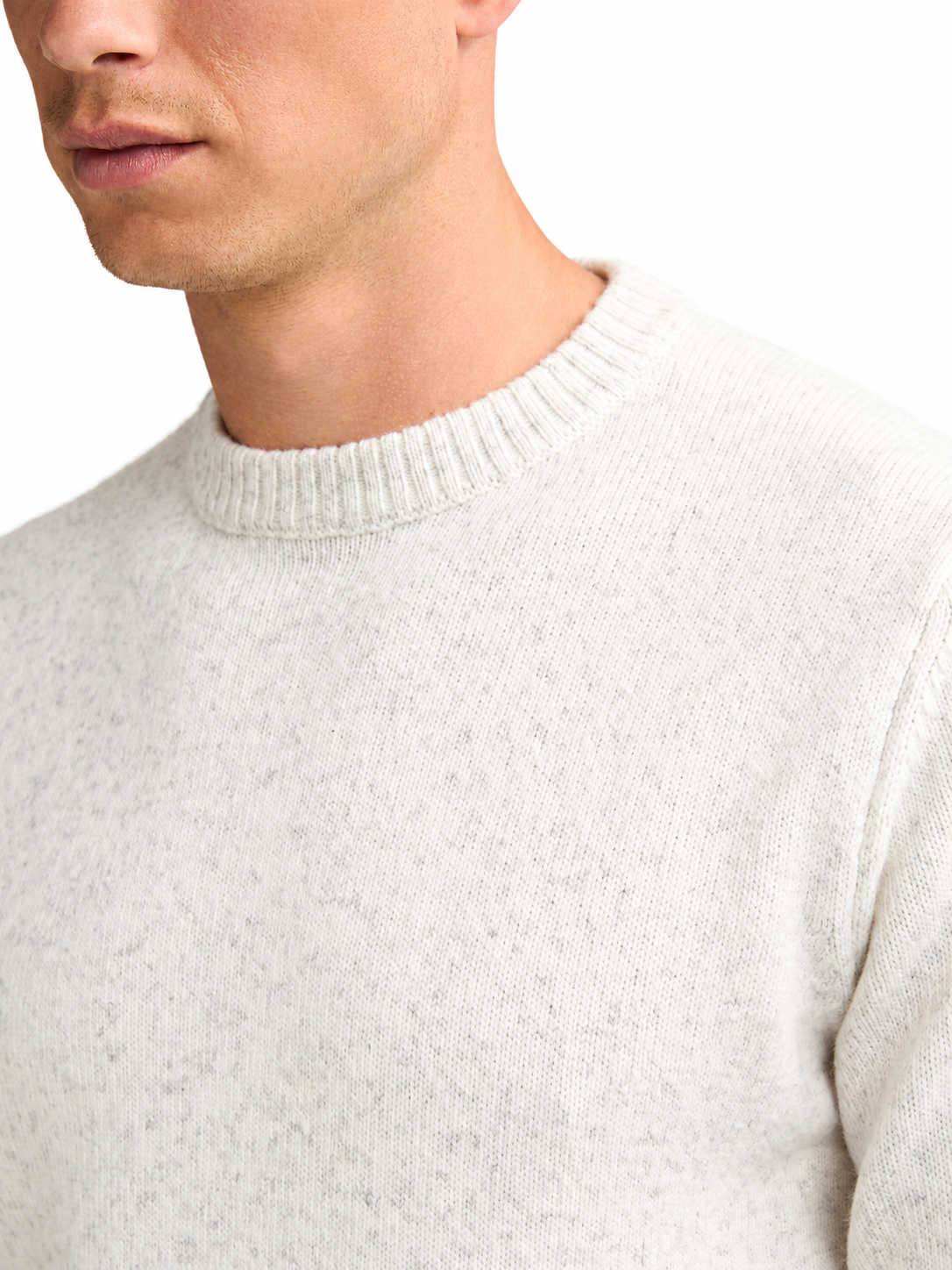 Strickpullover mit Rundhalsausschnitt