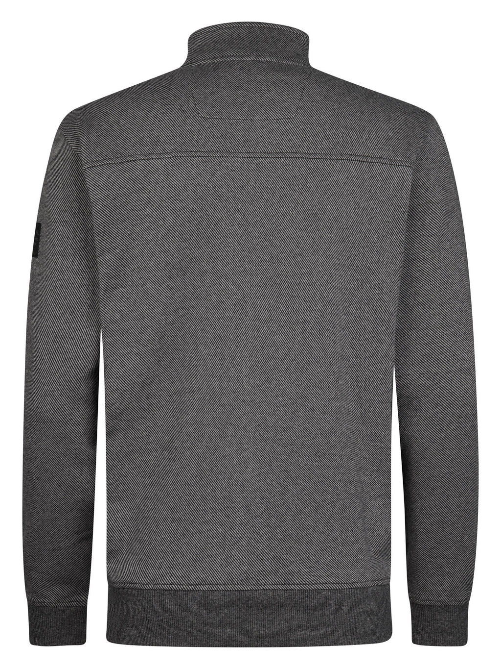 Sweatjacke mit Stehkragen und Reißverschluss