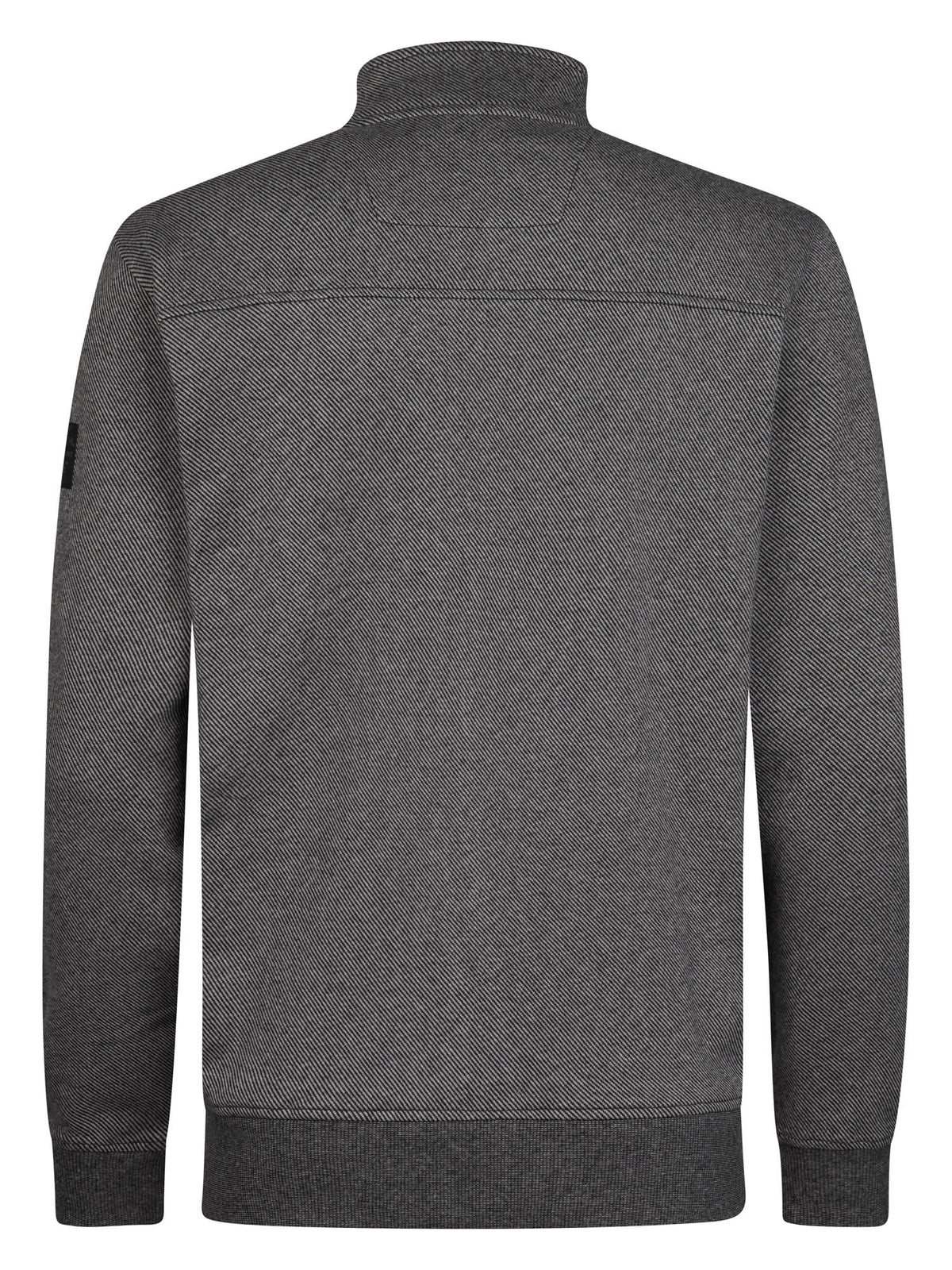 Sweatjacke mit Stehkragen und Reißverschluss