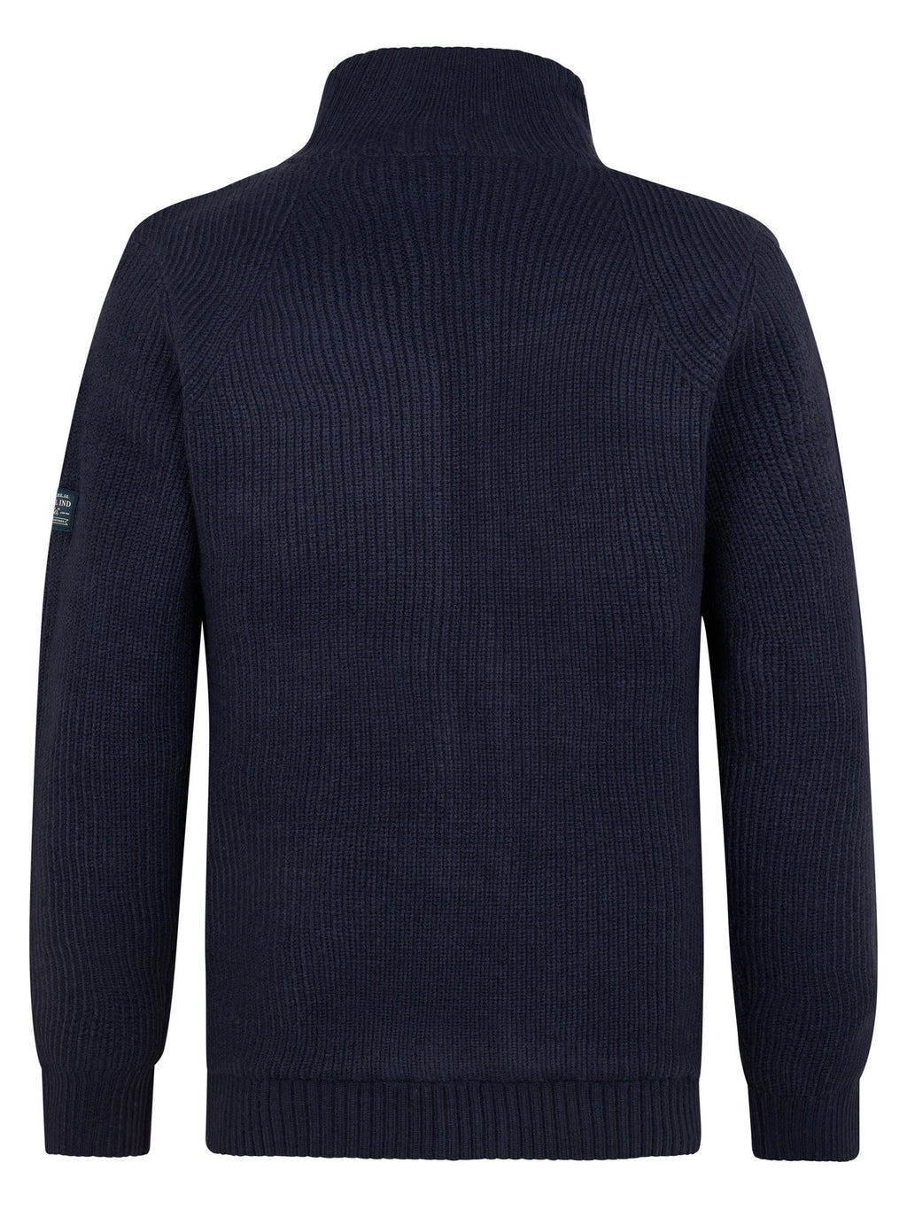 Strickjacke mit Stehkragen und Reißverschluss