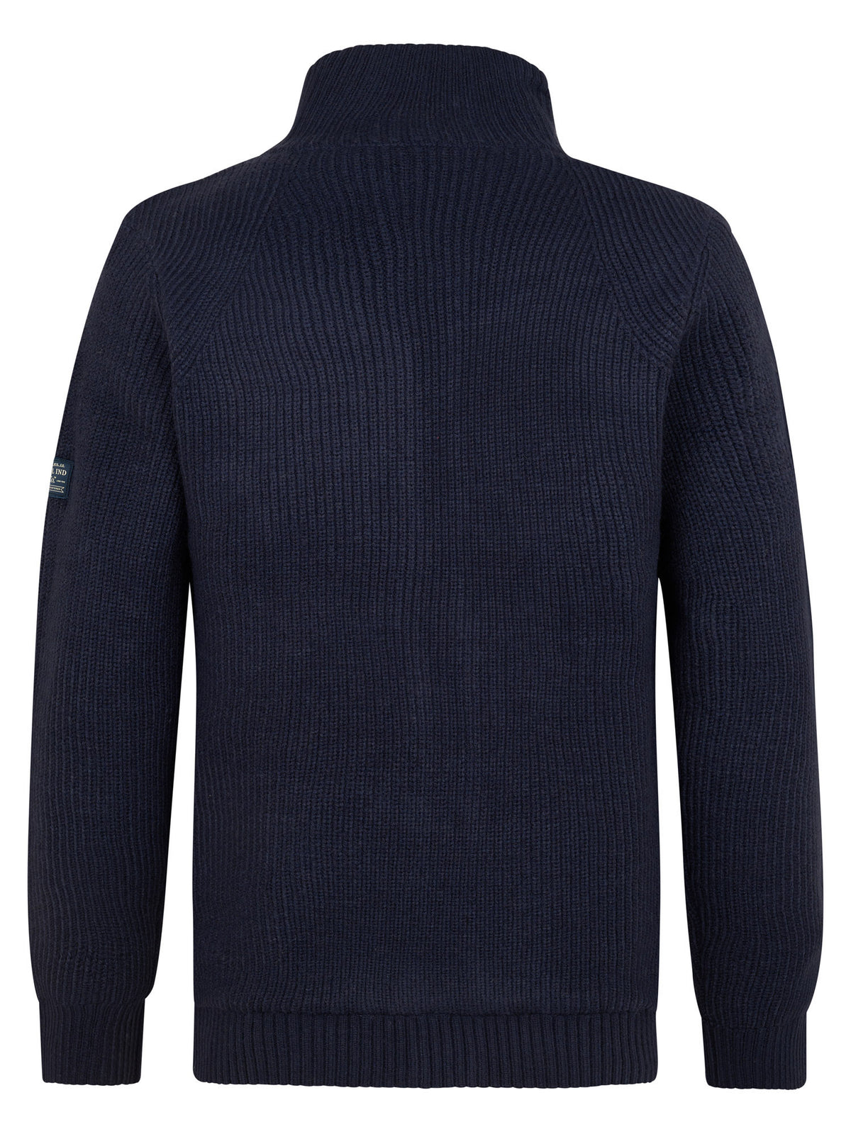 Strickjacke mit Stehkragen und Reißverschluss