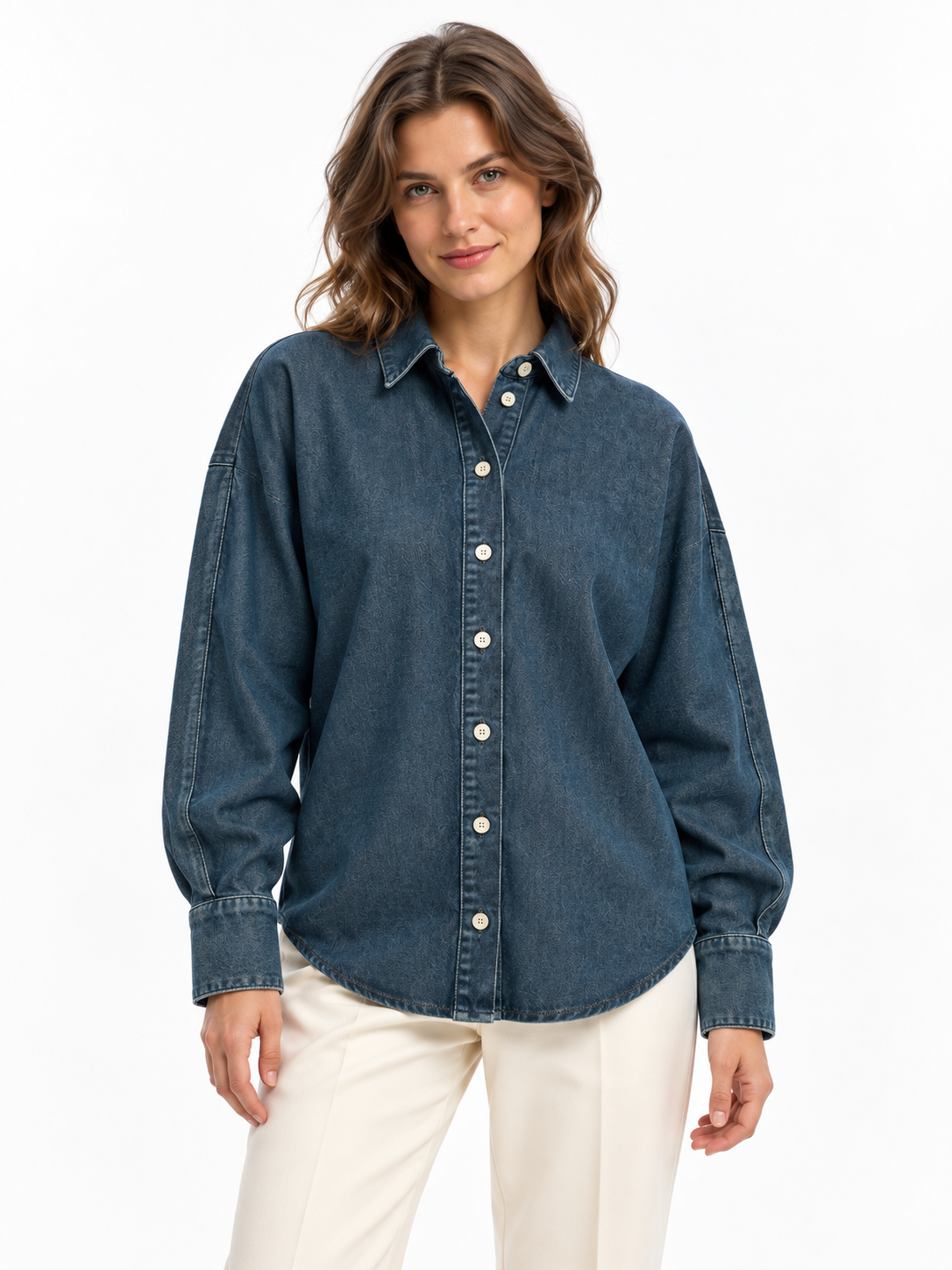 SLWBELLA BATSLEEVE DENIM SHIRT