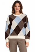 SLWTHEA LS KNIT ARGYLE O-NECK