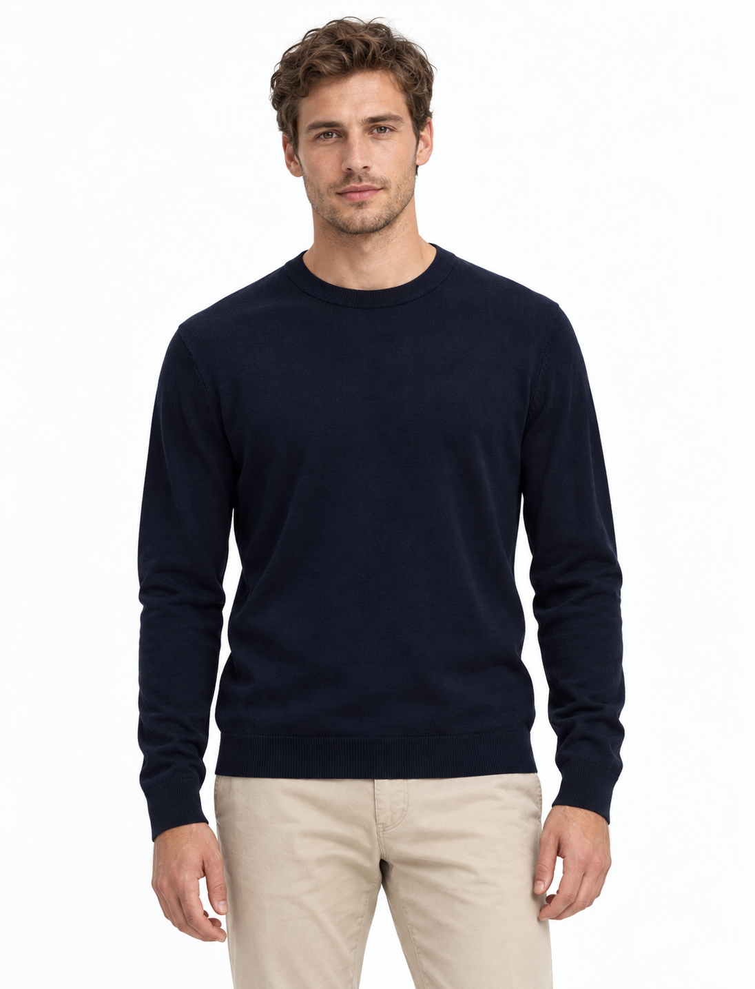 SLMTRAY LS KNIT REG MERINO CREW NOO