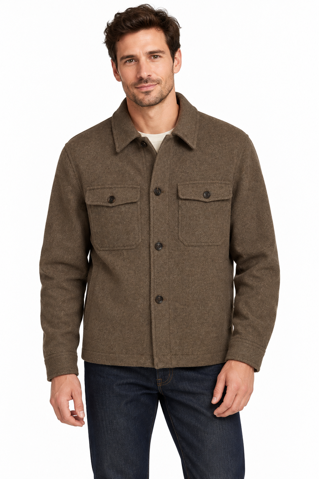 SLMMITCH WOOL BLEND SHACKET NOOS