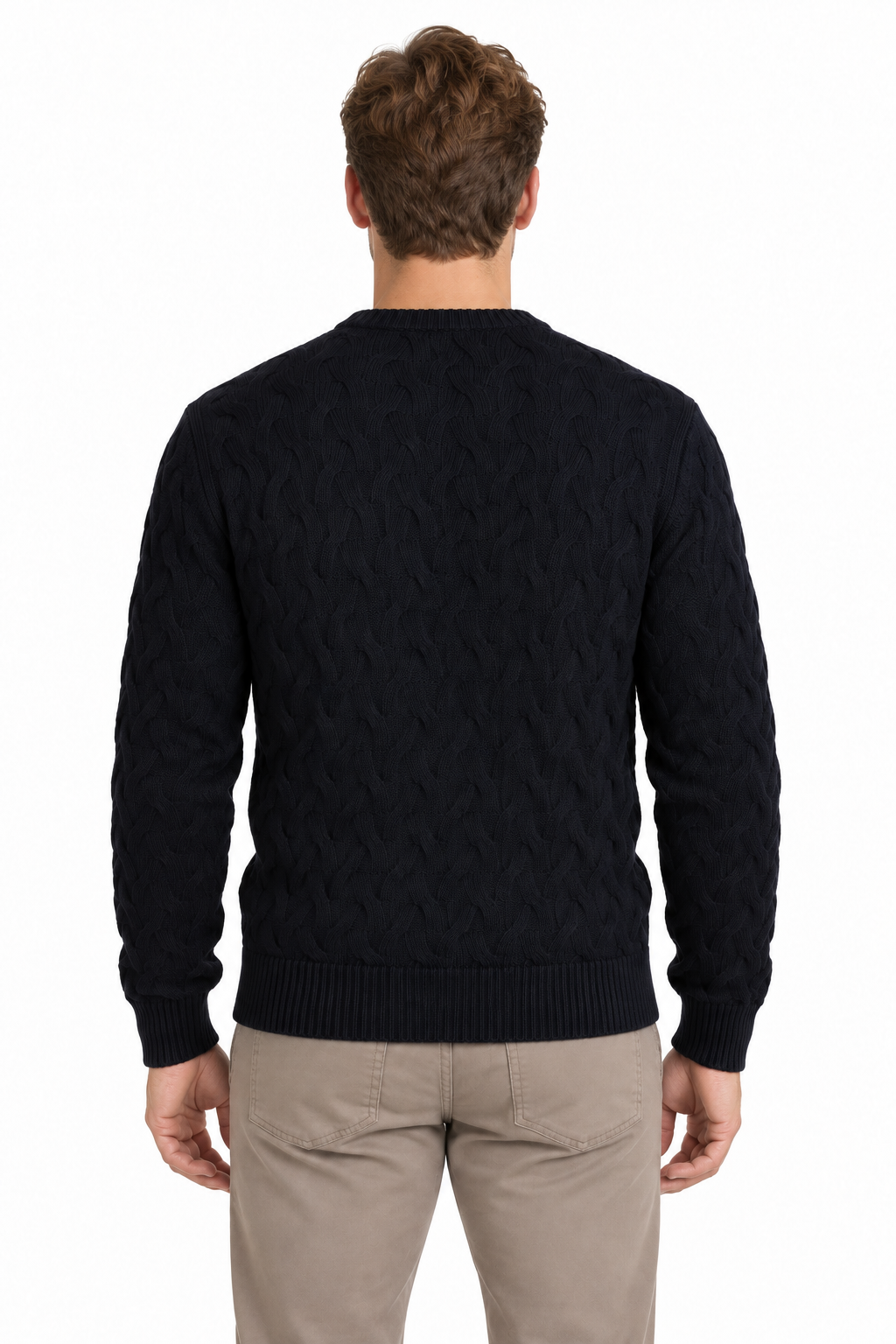 SLMCARLOS LS CABLE CREW NECK NOOS