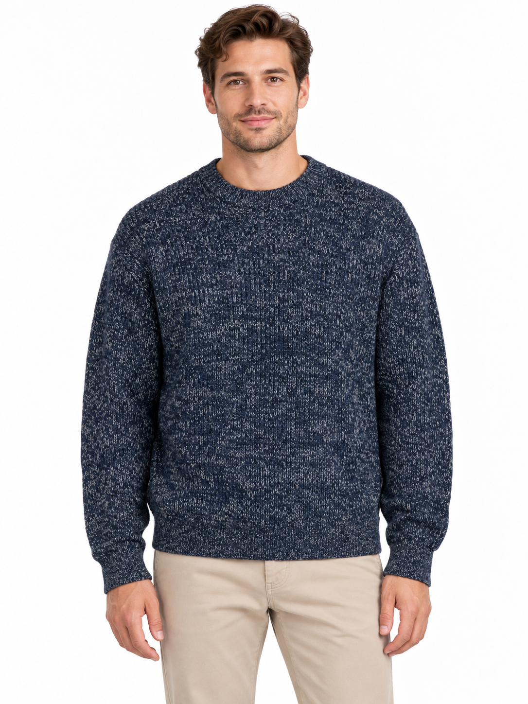 SLMTILUM LS KNIT RLX CREW NECK NOOS