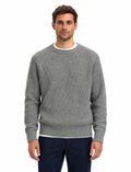 SLMBRAUN KNIT RLX RIB CREW NECK NOO