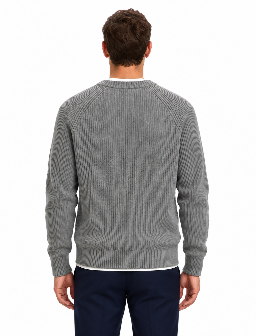 SLMBRAUN KNIT RLX RIB CREW NECK NOO