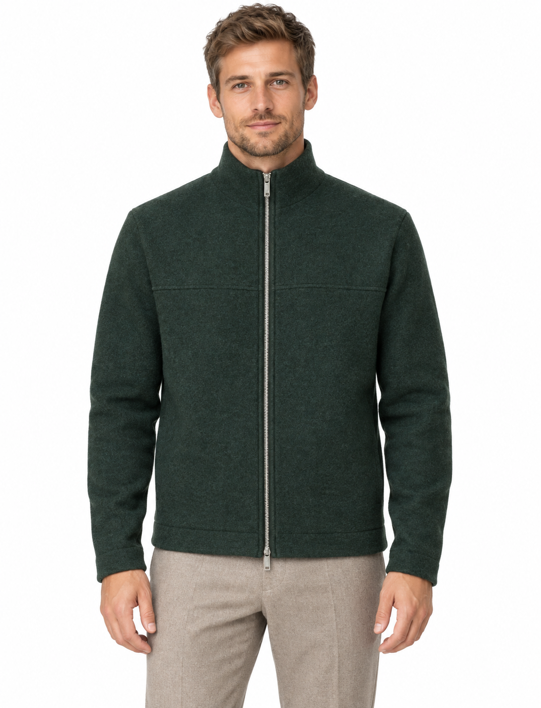 SLHNEALY LS KNIT FULL ZIP CARDIGAN
