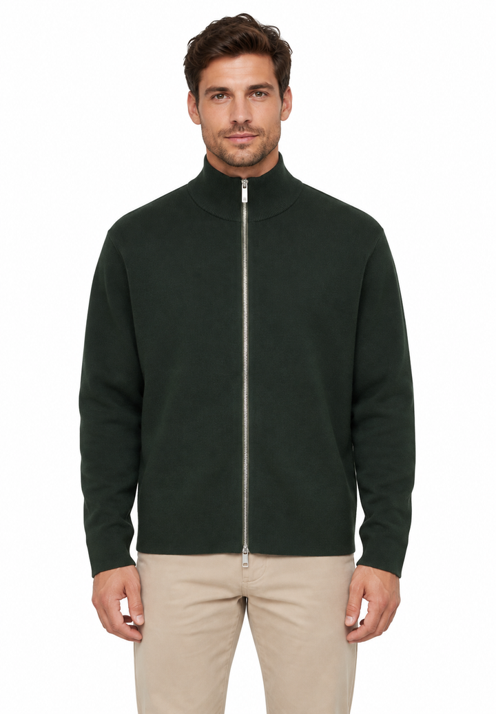 SLHTELLER FN RELAXED ZIP CARDIGAN N