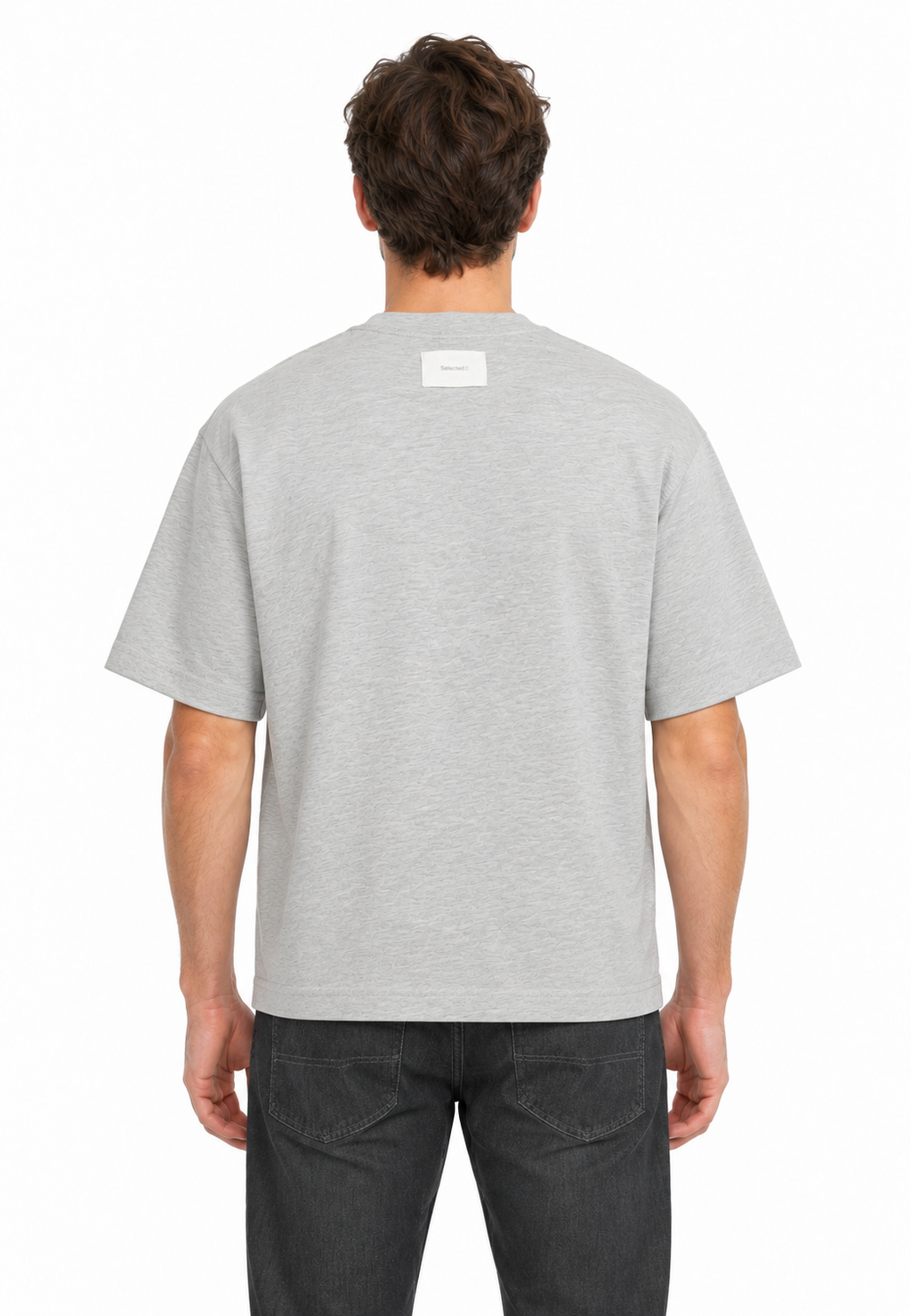 SLHBOXYLOGAN SS O-NECK LOGO TEE