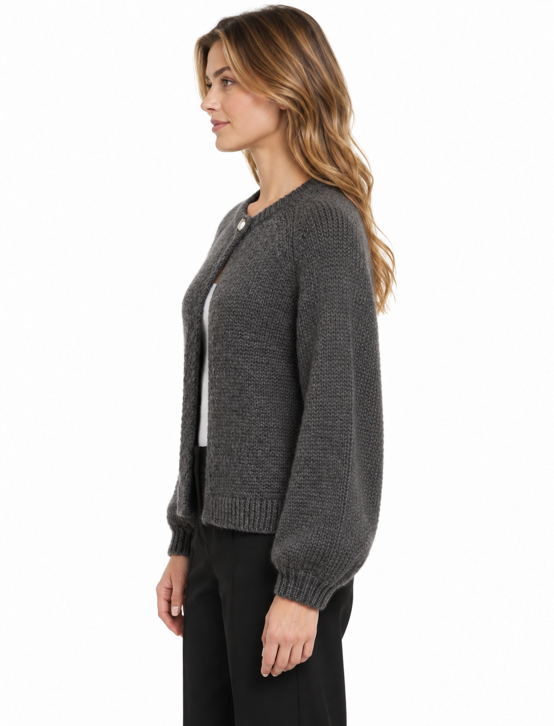 VIMOYANO O-NECK L/S KNIT CARDIGAN/1