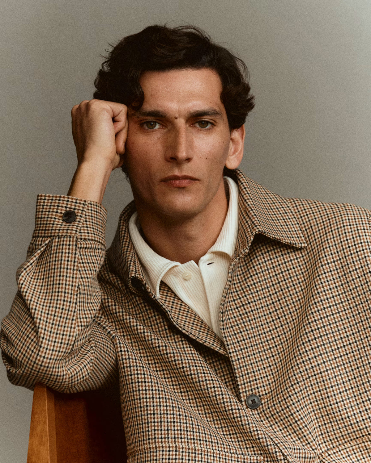SELECTED Herrenmode mit kariertem Overshirt